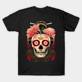 Geisha calavera skull T-Shirt